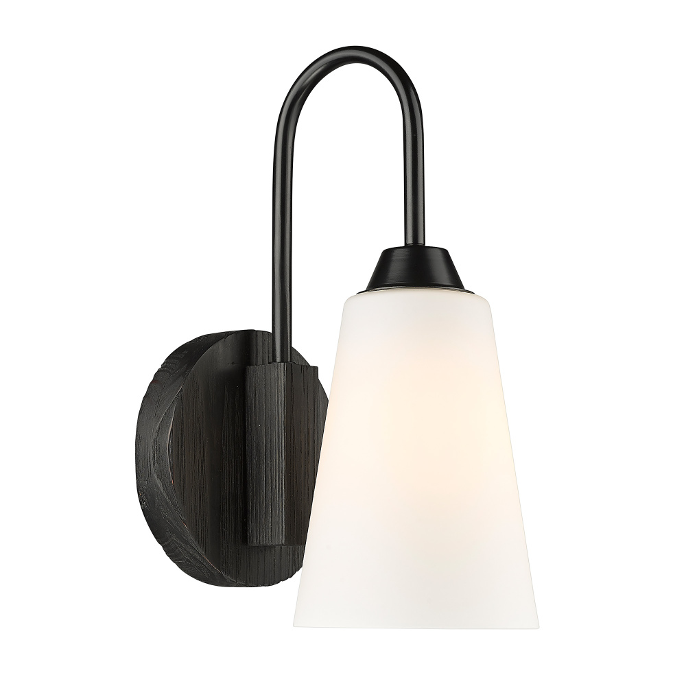 Wry Lighting Neela 1-light Wall Sconce in Matte Black